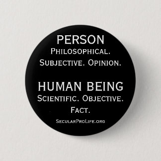 Person gegen Menschen Button