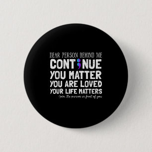 Person Hinter Mir Selbstmordprävention & Depre Button