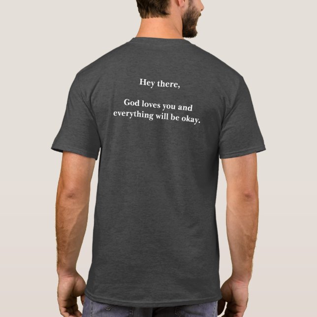 Person hinter mir T - Shirt (Rückseite)