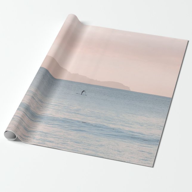PERSON PADDLE BOARDING GESCHENKPAPIER (Ungerollt)