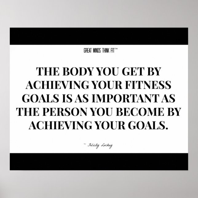 Person Sie werden: Schwarz und Weiß Poster (Vorne)