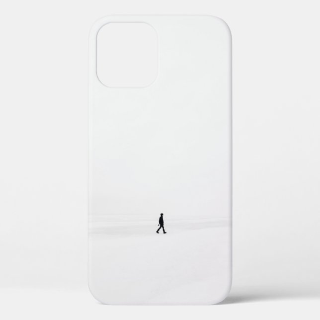 PERSON WALD AUF SNOWFIELD Case-Mate iPhone HÜLLE (Rückseite)