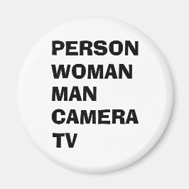 Person Woman Man Camera TV Funny Trump Magnet