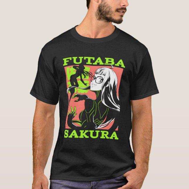 Persona 5 Futaba Sakura Collage T-Shirt (Vorderseite)