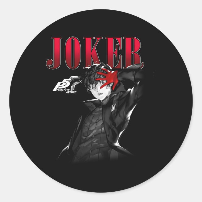 Persona 5 Joker neutral Runder Aufkleber (Vorderseite)