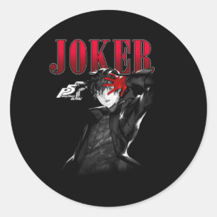 Persona 5 Joker neutral Runder Aufkleber