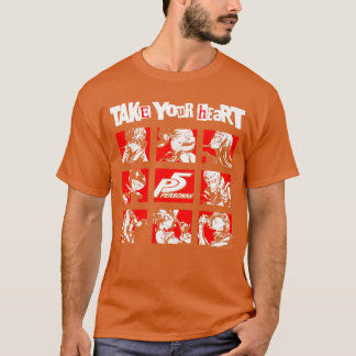 Persona 5ake Your Heart Charakter Grid RPG Video S T-Shirt
