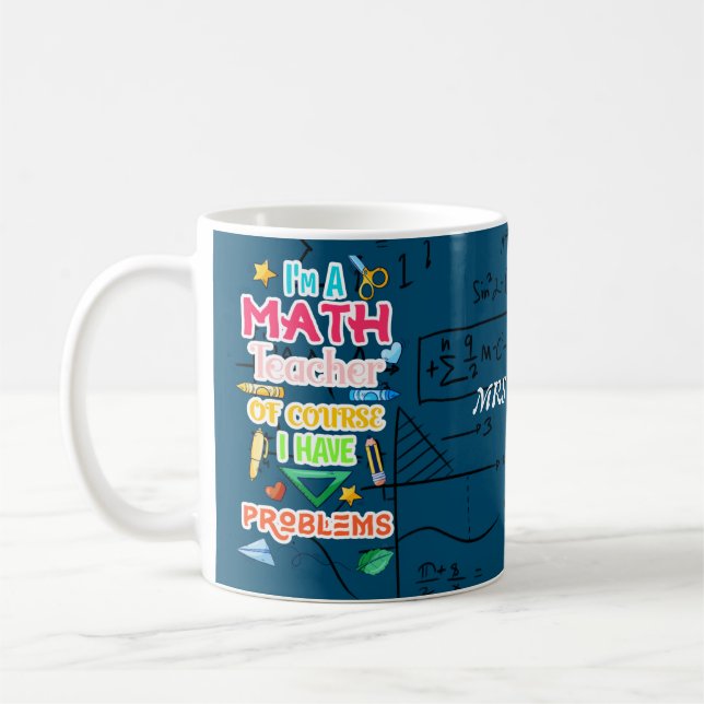 PersonaIized Math Lehrer Kaffeetasse (Links)