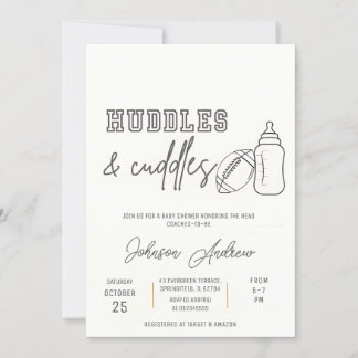 Personal Baby Boy Kickoff Football Baby Dusche Einladung