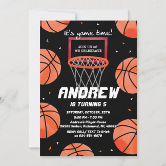 Personal Basketball Geburtstagseinladung Sport Einladung