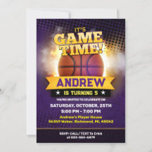 Personal Basketball Geburtstagseinladung Sport