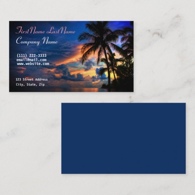 Personal Business Card Visitenkarte (Vorne/Hinten)