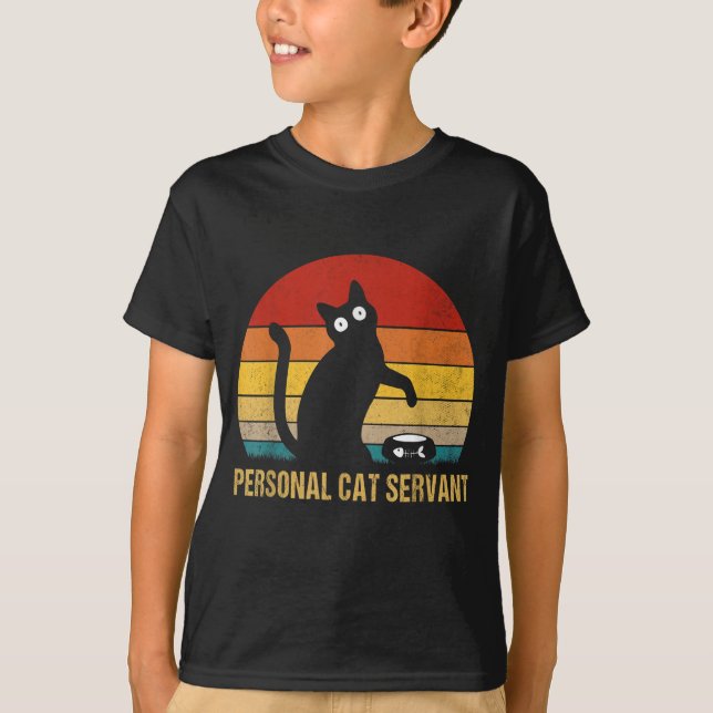 Personal Cat Servant Vintag T-Shirt (Vorderseite)