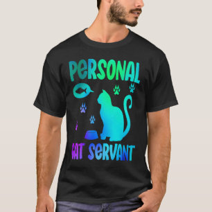 Personal Cat Servant Watercolor Süße Tier 1 T-Shirt