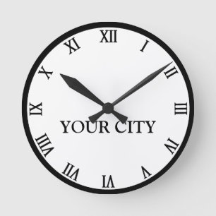 Personal City Clock Runde Wanduhr