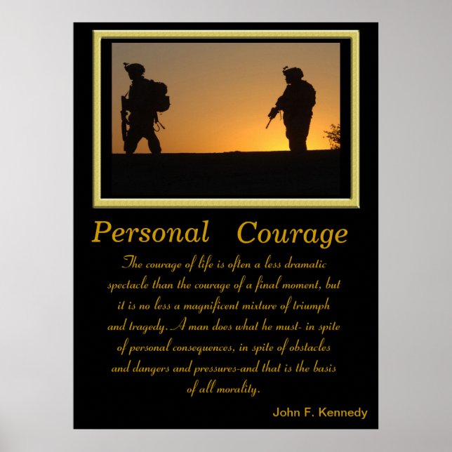 Personal Courage Posters 2b Poster (Vorne)