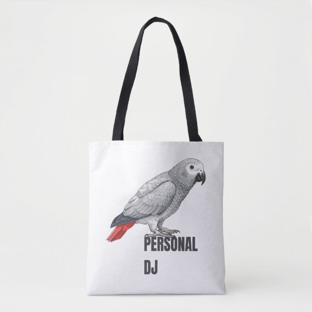 Personal DJ African Grey – Talking Parrot Design (Vorderseite)