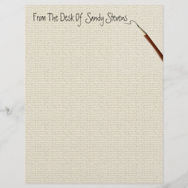 Personal Fine Linen Stationery (Vorderseite)