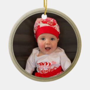 Personal Foto Gold Ornament