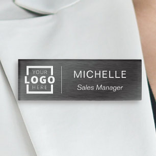 Personal für das benutzerdefinierte Logo-Geschäft Namenschild