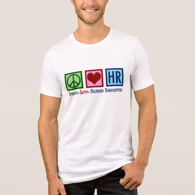Personal für die Liebe des Friedens Tri-Blend Shirt (Vorderseite)