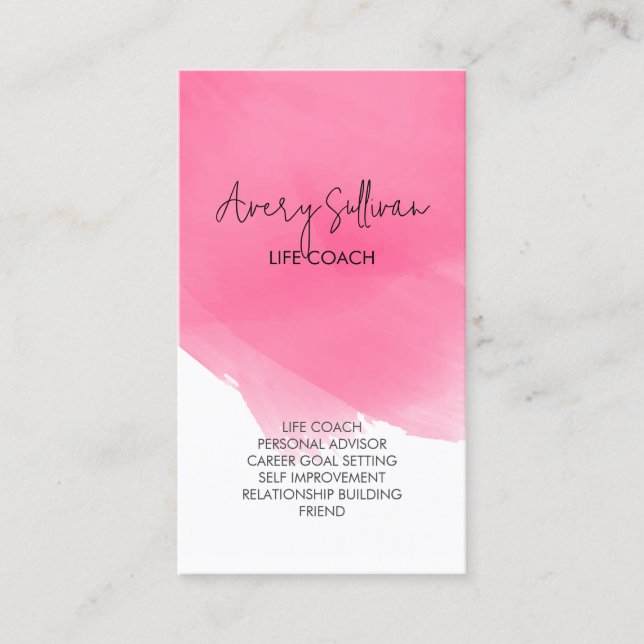 Personal Help Life Coach Visitenkarte (Vorderseite)