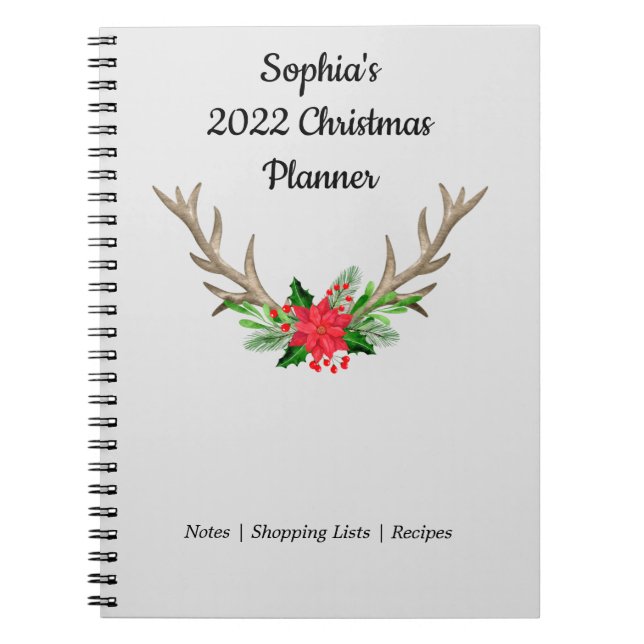 Personal Holiday Planner Notebook 6,5" x 8,75" Notizblock (Vorderseite)