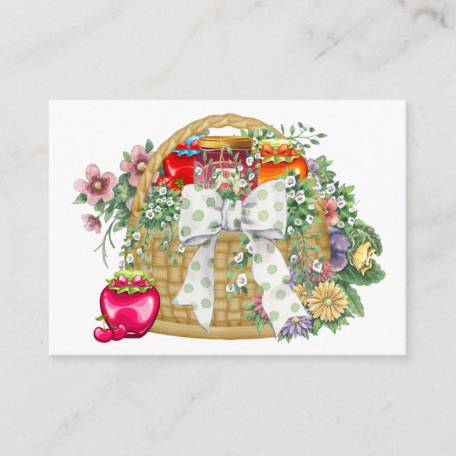 Personal Kitchen Basket Business / Einschließungsk Begleitkarte (Vorderseite)