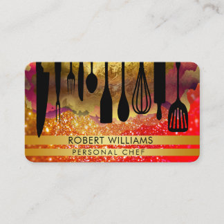 Personal Koch Black Gold Catering Kitesools Visitenkarte