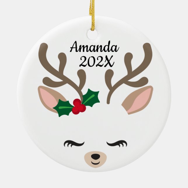 Personal Little Rentier Keramik Ornament (Hinten)