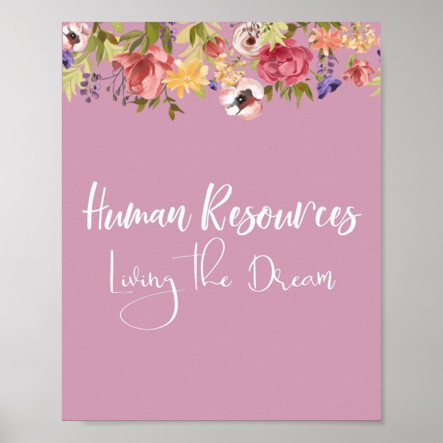 Personal Living the Dream HR Cubicle Office Poster (Vorne)