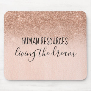 Personal Living the Dream Office Work Spaß Mousepad