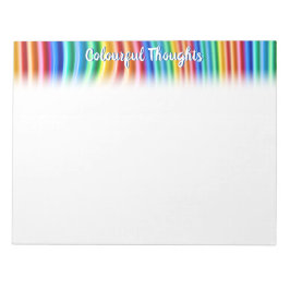 Personal Rainbow Design Notepad Notizblock