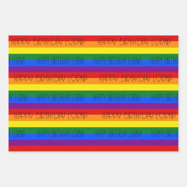 PERSONAL Regenbogenpresse Papier 3 Designs (Vorderseite)