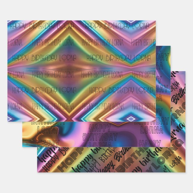 PERSONAL Regenbogenpresse Papier 3 Designs (Set)