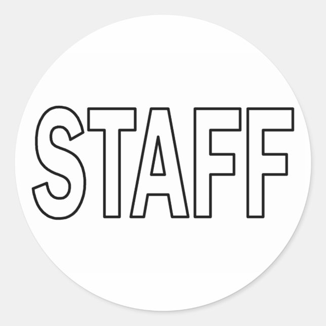 Personal Runder Aufkleber (Vorderseite)