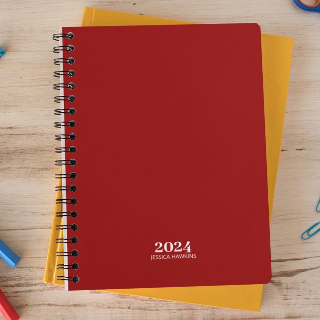 Personal Stationery ・ Crimson Red Weekly Planer (Von Creator hochgeladen)