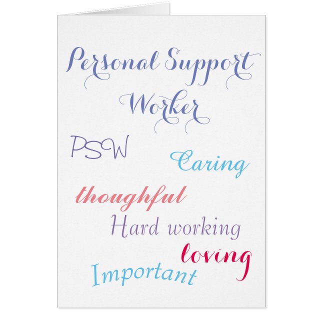 Personal Support Worker PSW (Vorne)