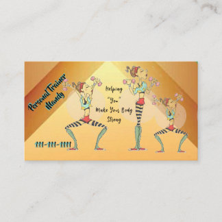 Personal Trainer 3.5" x 2.0" Business Card Visitenkarte