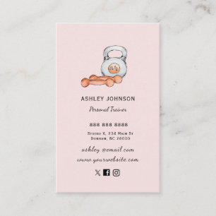 Personal Trainer Business Card für Fitness-Düsen Visitenkarte