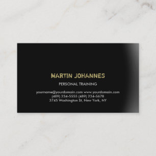 Personal Trainer Business Card für moderne Fitness Visitenkarte