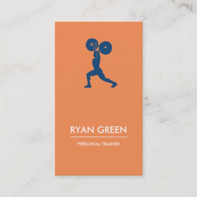 Personal Trainer Business Card Visitenkarte (Vorderseite)