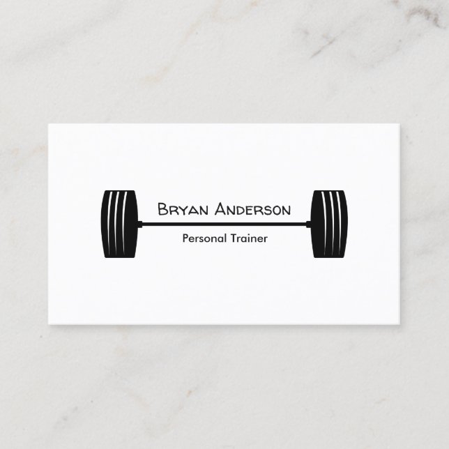 Personal Trainer Business Card Visitenkarte (Vorderseite)