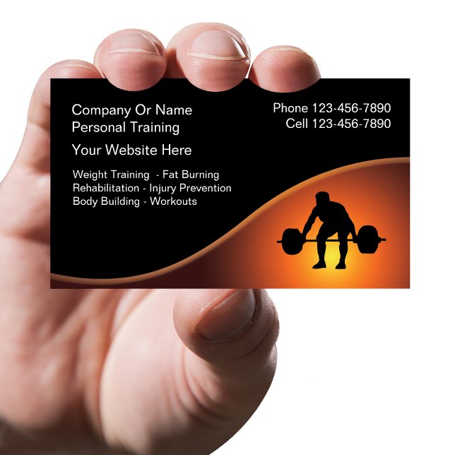 Personal Trainer Business Cards - Neu Visitenkarte (Von Creator hochgeladen)
