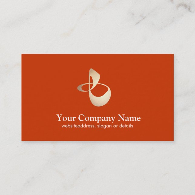 Personal Trainer Business Orange Card Visitenkarte (Vorderseite)