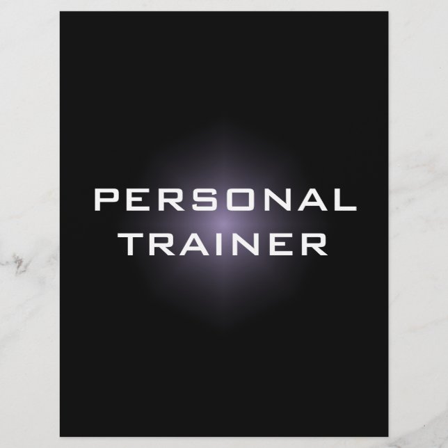 Personal Trainer Einfache und Schlichte Flyer (Vorne)