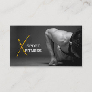 Personal Trainer, Fitness Business Card Visitenkarte