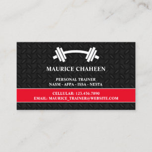 Personal Trainer Fitness Business Card Visitenkarte