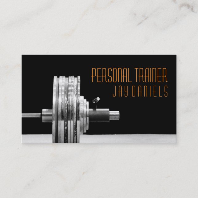 Personal Trainer, Fitness Business Card Visitenkarte (Vorderseite)