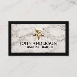 Personal Trainer fitness coach gym health modern Visitenkarte